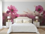 fotobehang slaapkamer roze bloemen - 35856279_ds